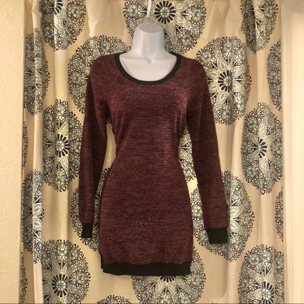 Maurices burgundy sweater dress.